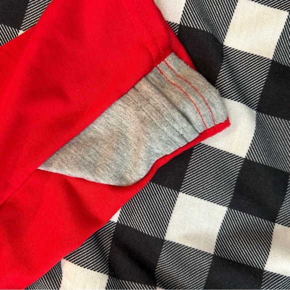 Christmas Tree Plaid Pattern Asymmetrical Side Zip Hoodie - Picture 6 of 8